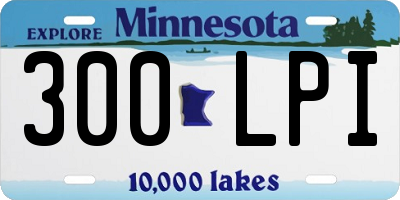 MN license plate 300LPI