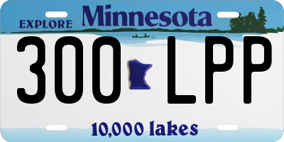 MN license plate 300LPP