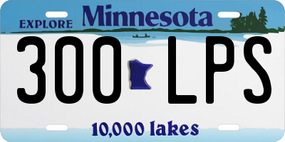 MN license plate 300LPS