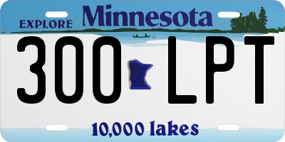 MN license plate 300LPT