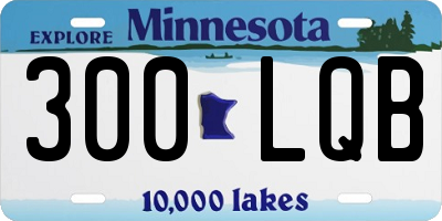 MN license plate 300LQB