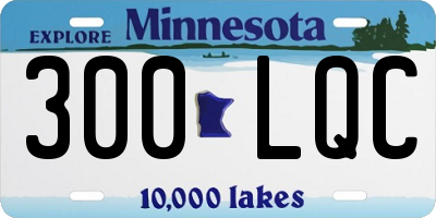 MN license plate 300LQC