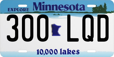 MN license plate 300LQD