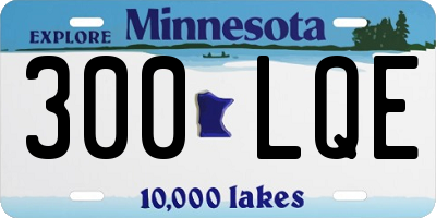 MN license plate 300LQE