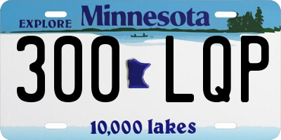 MN license plate 300LQP