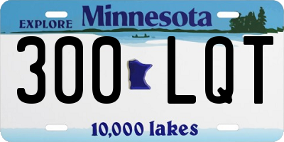 MN license plate 300LQT