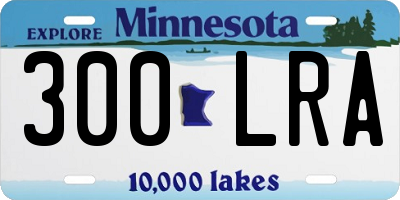 MN license plate 300LRA