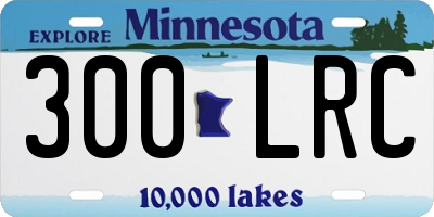 MN license plate 300LRC
