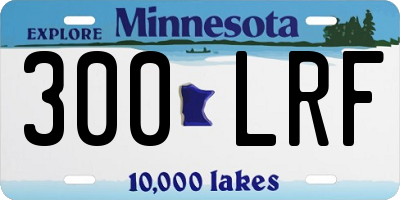 MN license plate 300LRF