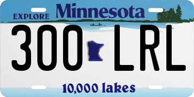 MN license plate 300LRL