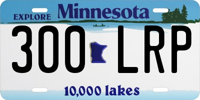 MN license plate 300LRP