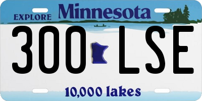 MN license plate 300LSE