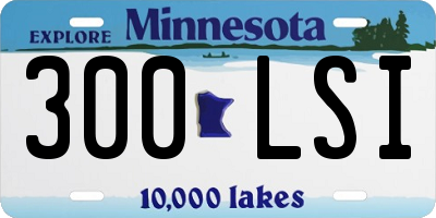 MN license plate 300LSI