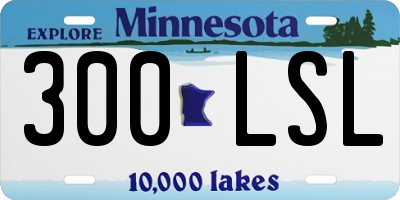MN license plate 300LSL