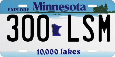 MN license plate 300LSM