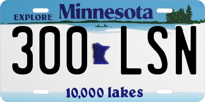 MN license plate 300LSN