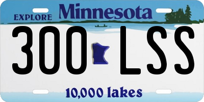 MN license plate 300LSS