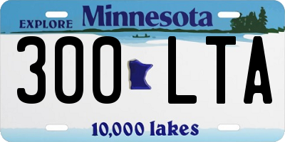 MN license plate 300LTA