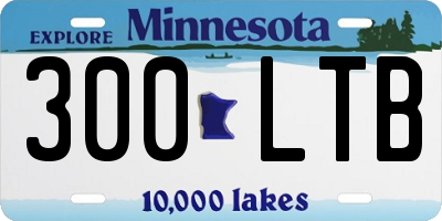 MN license plate 300LTB
