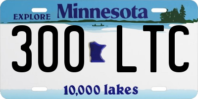 MN license plate 300LTC