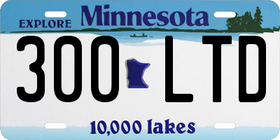 MN license plate 300LTD
