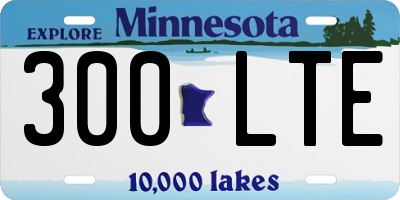 MN license plate 300LTE