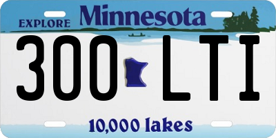 MN license plate 300LTI