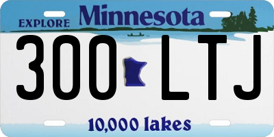MN license plate 300LTJ