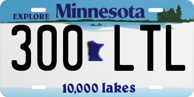 MN license plate 300LTL