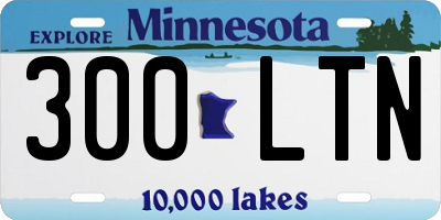 MN license plate 300LTN