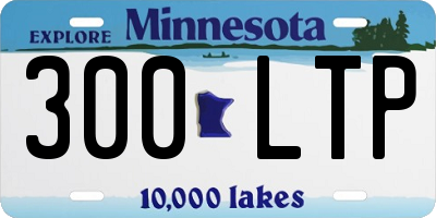 MN license plate 300LTP