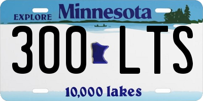 MN license plate 300LTS