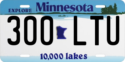 MN license plate 300LTU