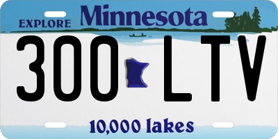 MN license plate 300LTV