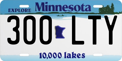 MN license plate 300LTY
