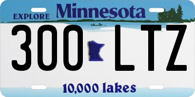 MN license plate 300LTZ