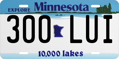 MN license plate 300LUI