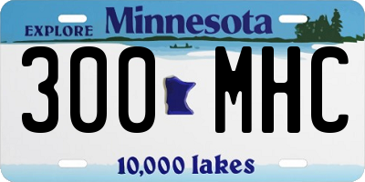MN license plate 300MHC