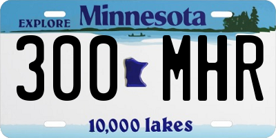 MN license plate 300MHR