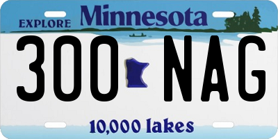 MN license plate 300NAG
