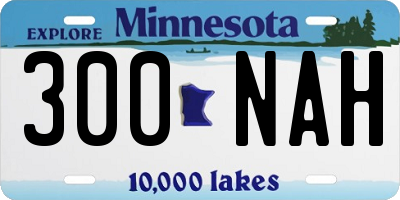 MN license plate 300NAH