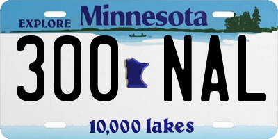 MN license plate 300NAL