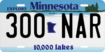 MN license plate 300NAR