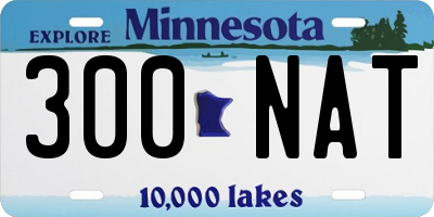 MN license plate 300NAT