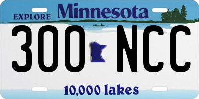 MN license plate 300NCC
