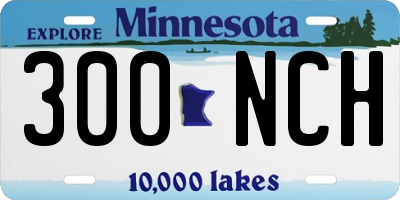 MN license plate 300NCH