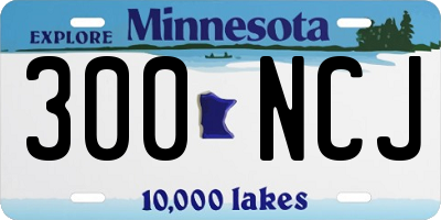 MN license plate 300NCJ