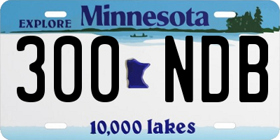 MN license plate 300NDB