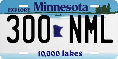 MN license plate 300NML