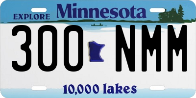 MN license plate 300NMM
